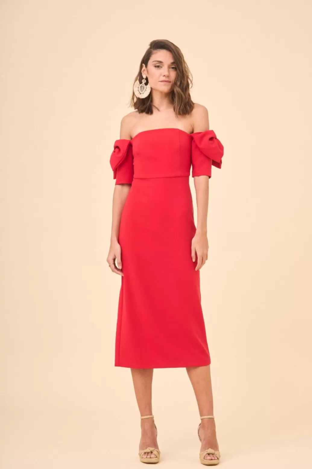 Store VESTIDO ADIRANEROJO Midi dresses