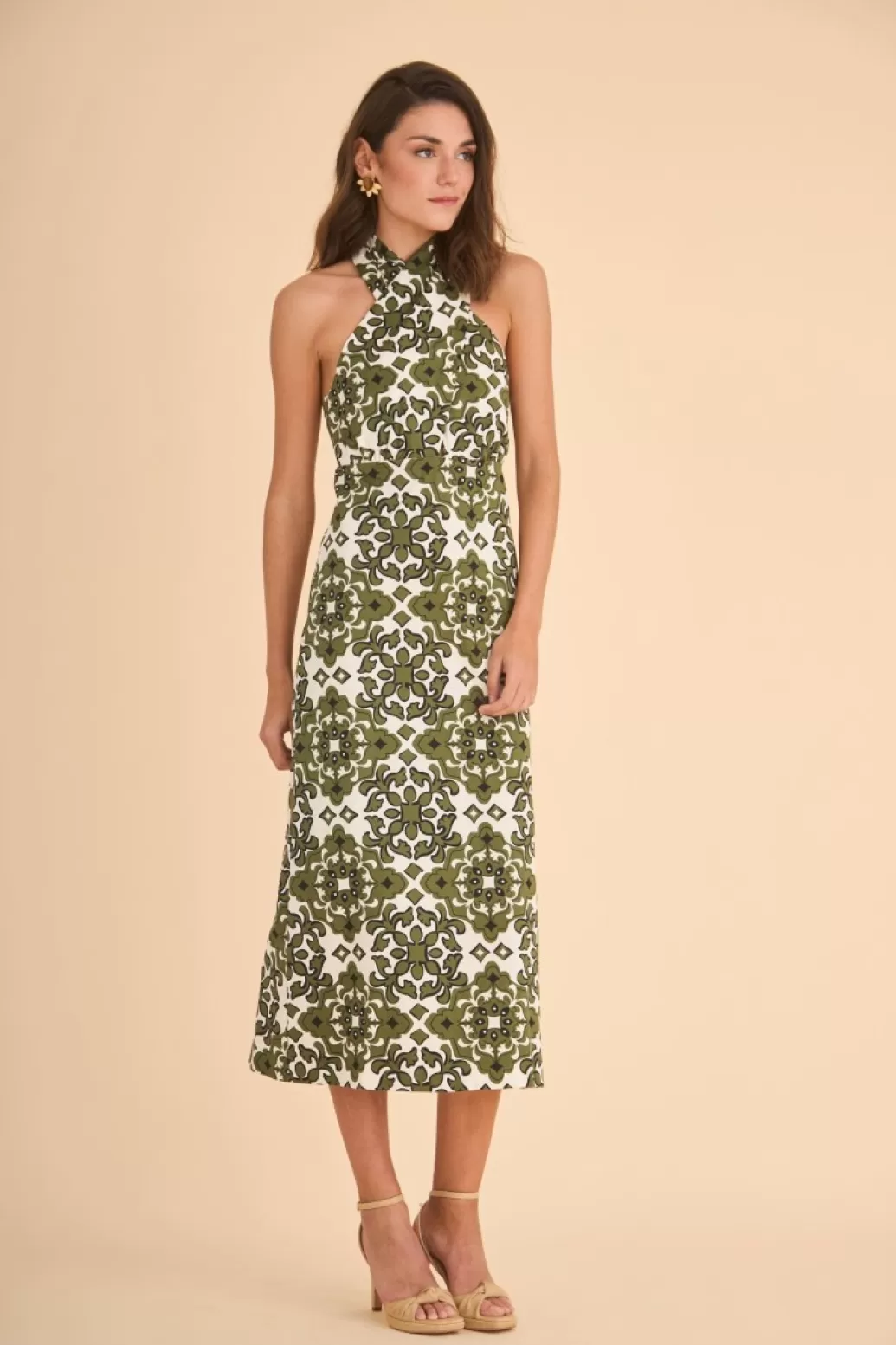 Online VESTIDO ANAHIESTAMPADO VERDE Midi dresses