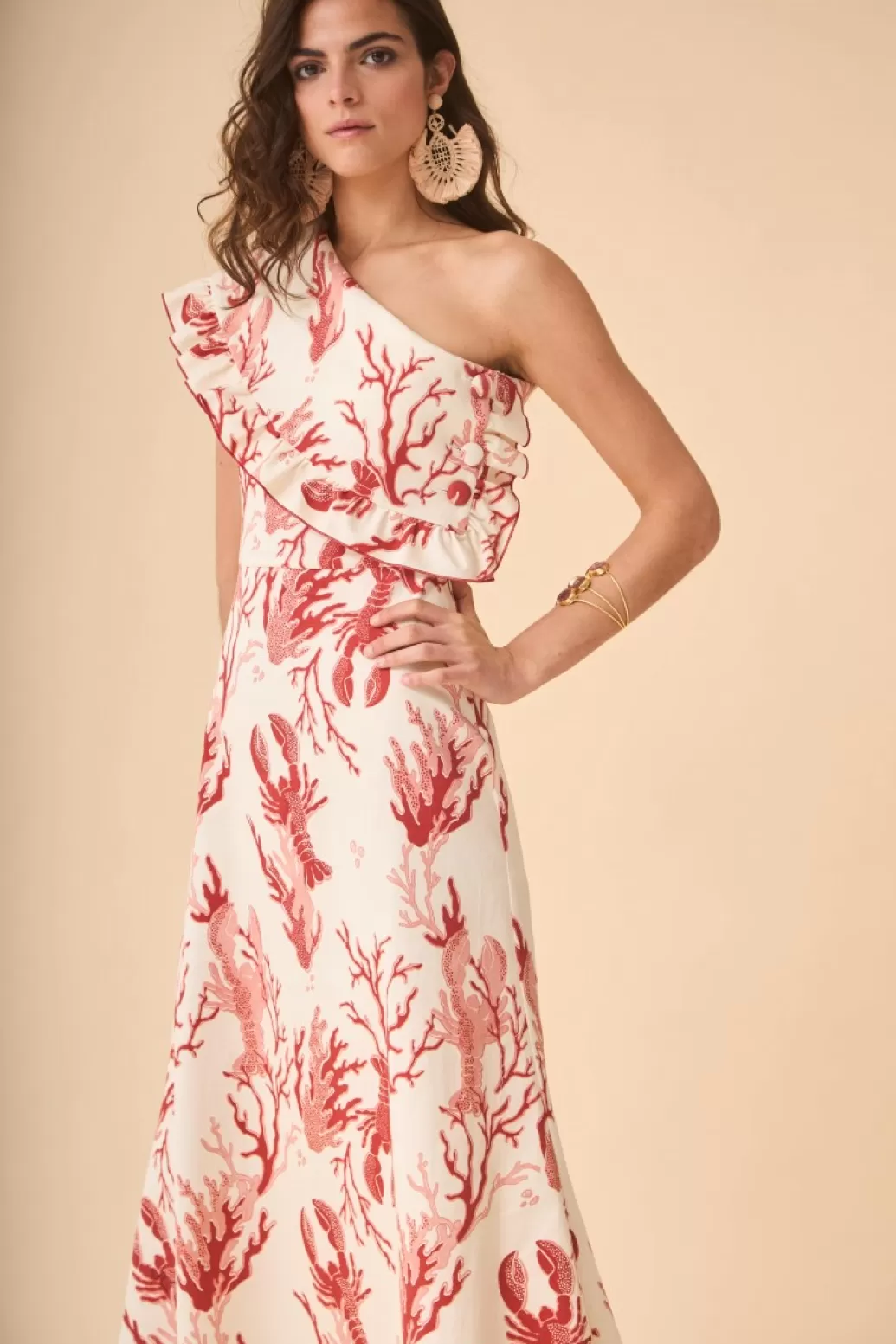 Flash Sale VESTIDO Corailestampado Midi dresses