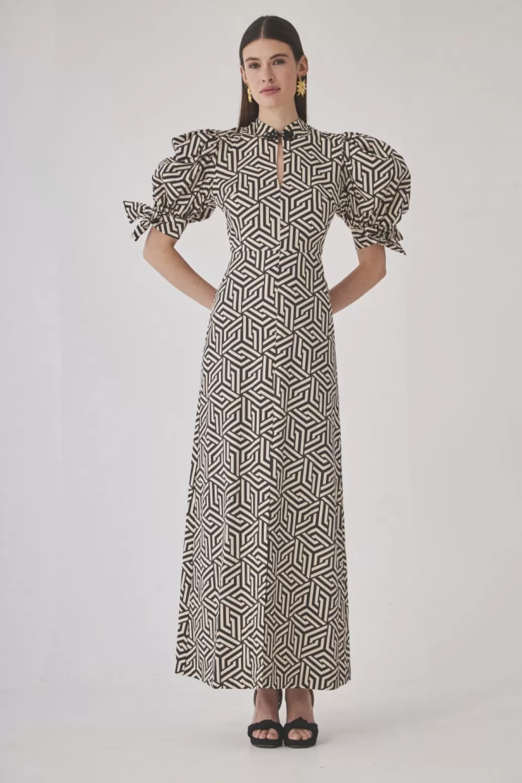 Flash Sale VESTIDO HERVASBEIGE/NEGRO Midi dresses