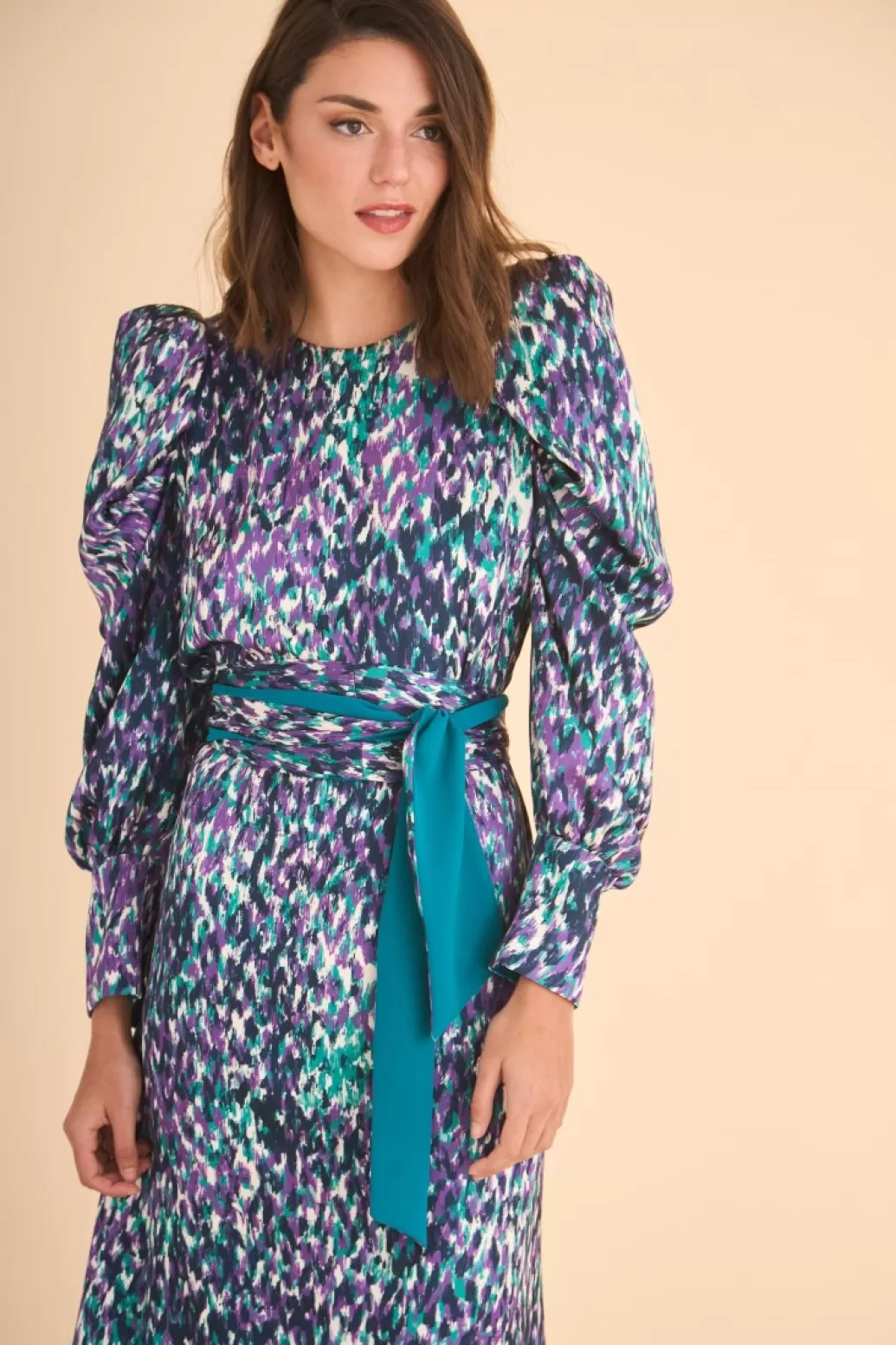 Outlet VESTIDO INESMBVERDE/ESTAMPADO MARIA BARAZA X COOSY | Midi dresses