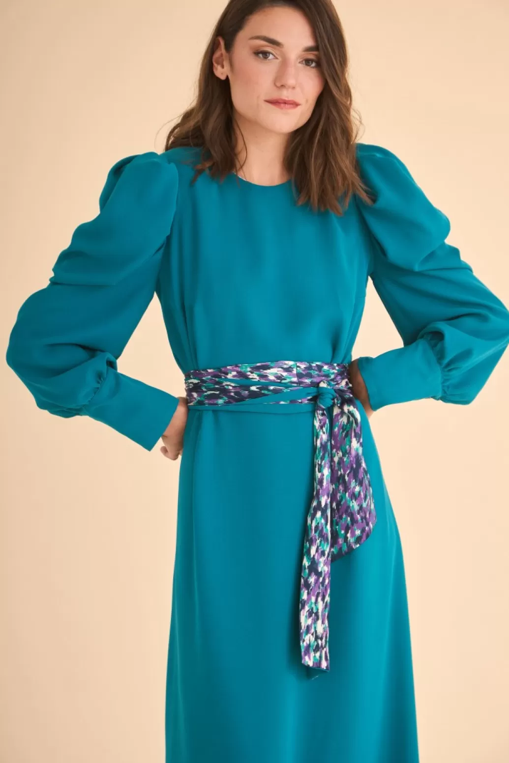 Outlet VESTIDO INESMBVERDE/ESTAMPADO MARIA BARAZA X COOSY | Midi dresses
