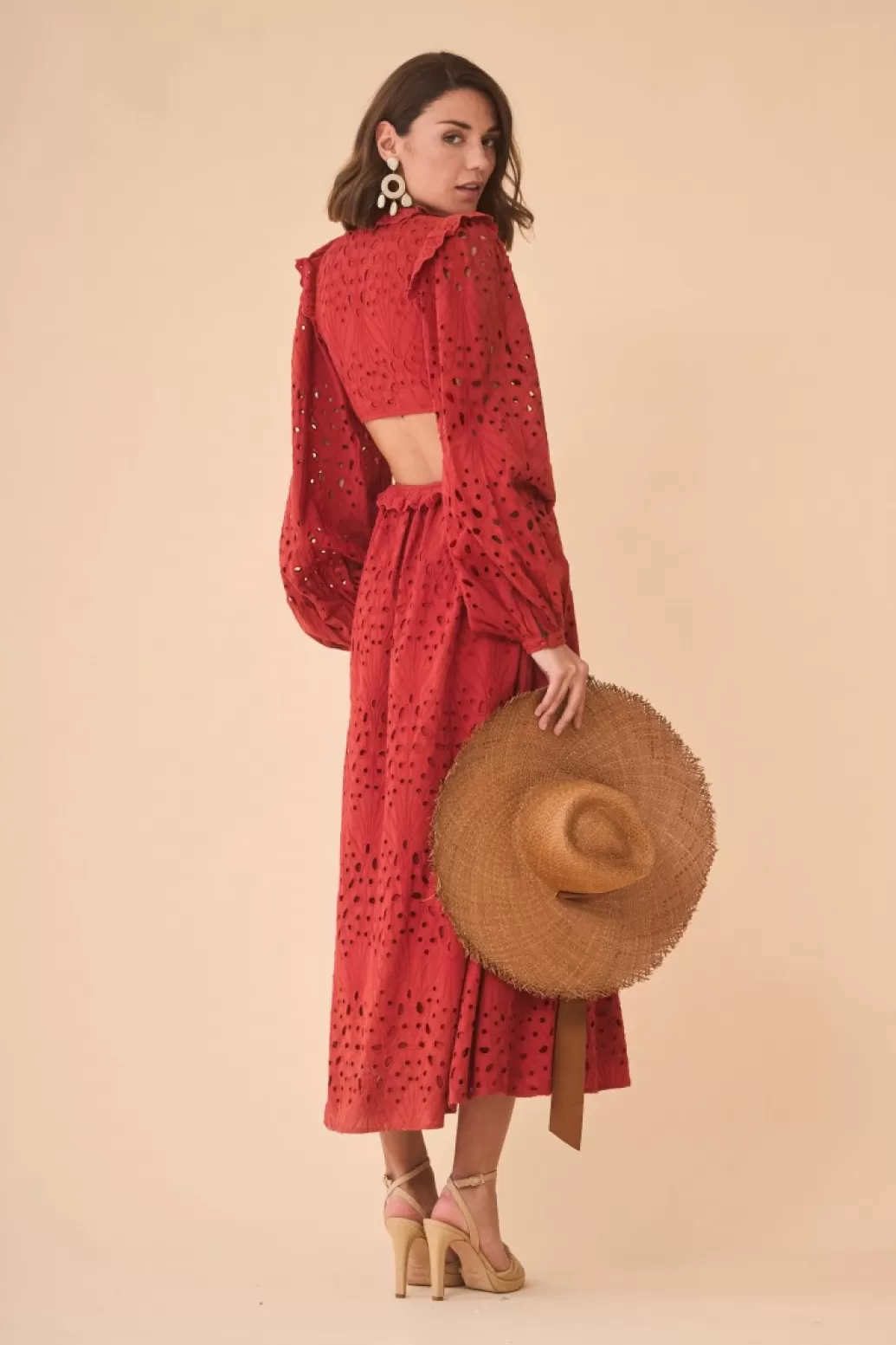 Cheap VESTIDO LUCILAROJO Midi dresses