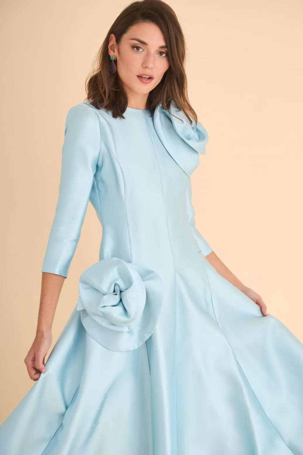 Best VESTIDO MARINAMBCELESTE MARIA BARAZA X COOSY | Midi dresses