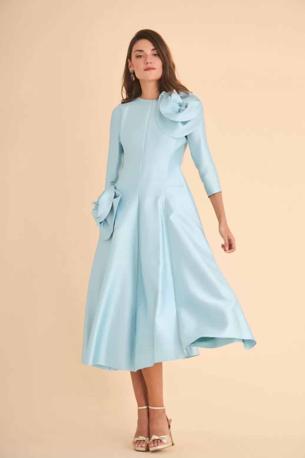 Best VESTIDO MARINAMBCELESTE MARIA BARAZA X COOSY | Midi dresses
