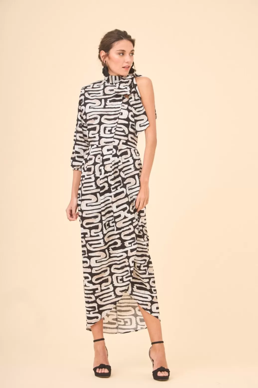 Clearance VESTIDO MINAMNEGRO Midi dresses