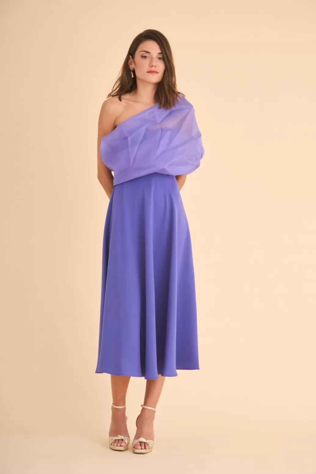 Cheap VESTIDO RAQUELMBMORADO MARIA BARAZA X COOSY | Midi dresses