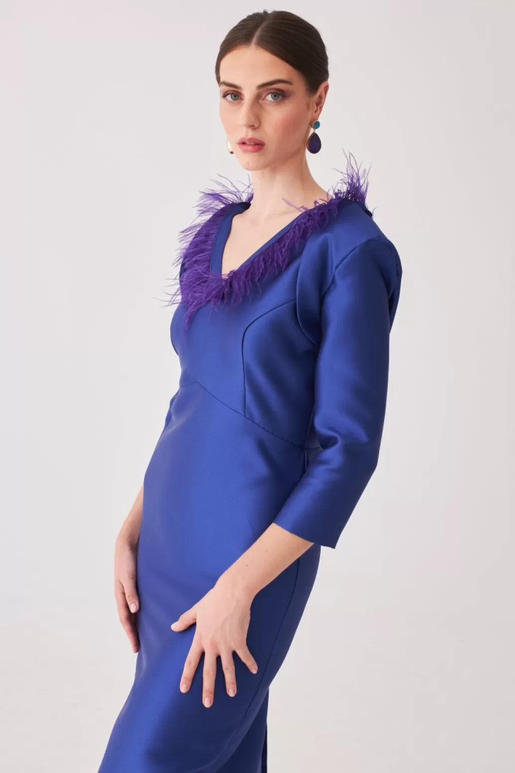 Outlet VESTIDO ROCIOMBAZUL MARIA BARAZA X COOSY | Midi dresses