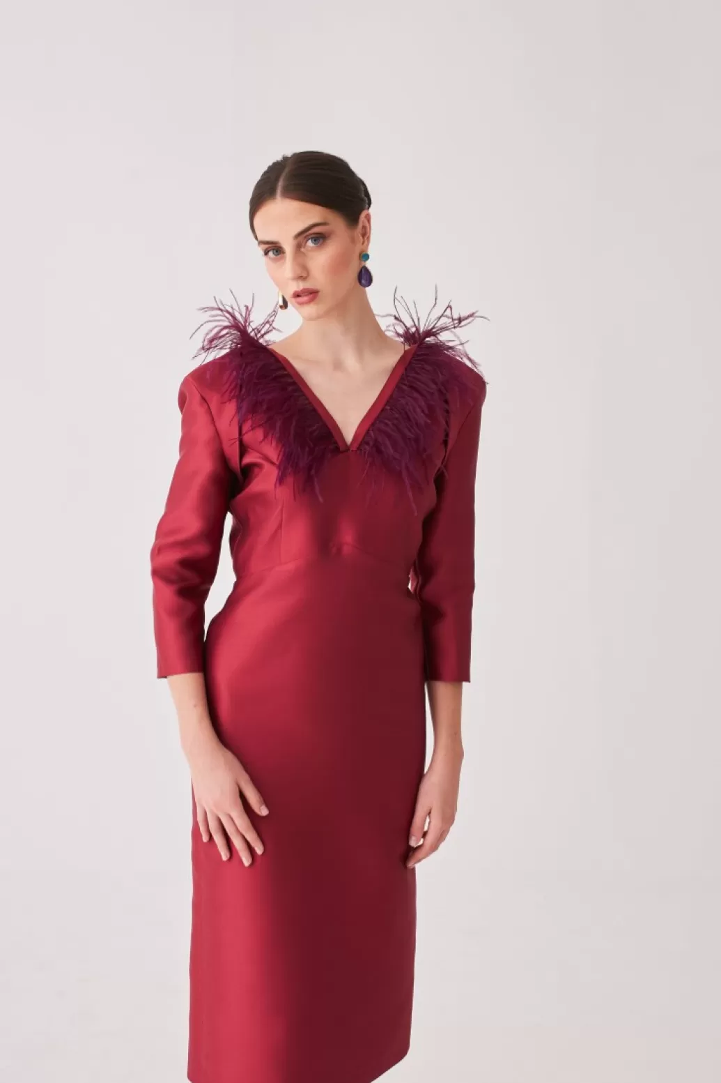 Discount VESTIDO ROCIOMBBURDEOS MARIA BARAZA X COOSY | Midi dresses