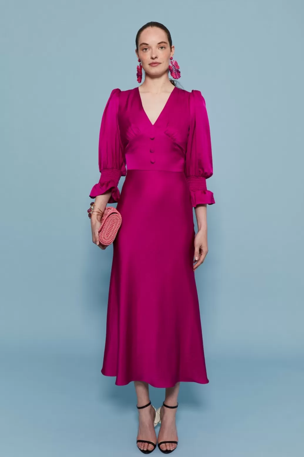Fashion VESTIDO SANDRAMAGENTA Midi dresses