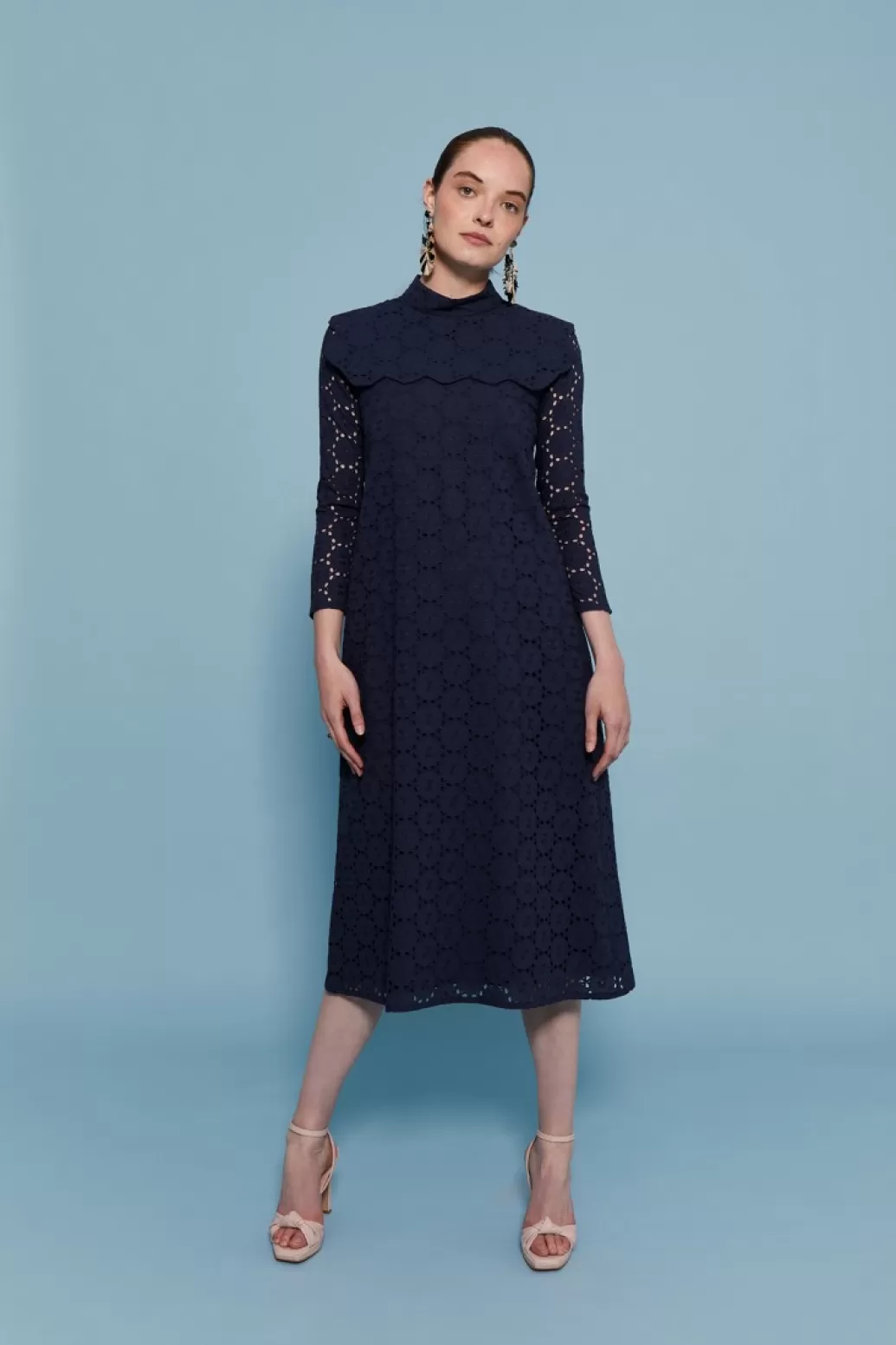 Hot VESTIDO TROQUELMARINO Midi dresses